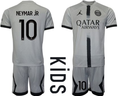 Paris Saint-Germain Bortatröja Barn 2022-23 Kortärmad med namn NEYMAR JR 10
