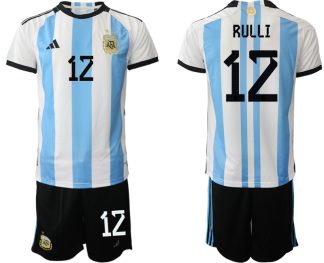 RULLI #12 Argentina Hemmatröja VM 2022 Herr Kortärmad + Korta byxor