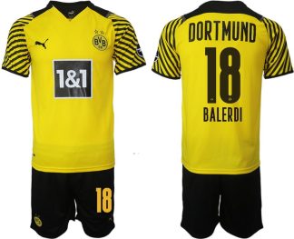 Balerdi 18# Borussia Dortmund Hemmatröja Herr 2023 Kortärmad+ Korta byxor