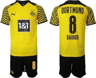Dahoud 8# Borussia Dortmund Hemmatröja Herr 2023 Kortärmad+ Korta byxor