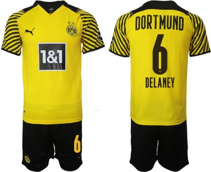 Delaney 6# Borussia Dortmund Hemmatröja Herr 2023 Kortärmad+ Korta byxor