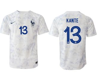 Frankrike Bortatröja Herr VM 2022 Kortärmad Fotbollströjor med namn KANTE 13
