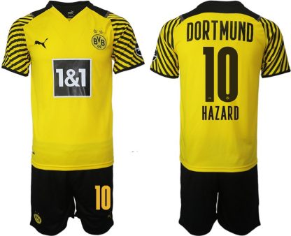 Hazard #10 Borussia Dortmund Hemmatröja Herr 2023 Kortärmad+ Korta byxor