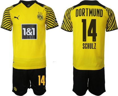 Schulz 14# Borussia Dortmund Hemmatröja Herr 2023 Kortärmad+ Korta byxor