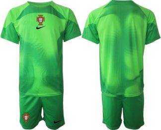 Köpa Portugal Fotbollströjor Målvaktströja 2023 Herr Kortärmad + Korta byxor