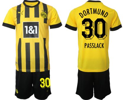 Fotbollströjor Billigt Borussia Dortmund BVB Hemmatröja 2023 Herr Kortärmad + Korta byxor PASSLACK 30
