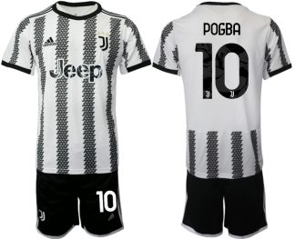 Juventus Hemmatröja 2022-23 Träningströja + Träningsbyxor för män POGBA 10