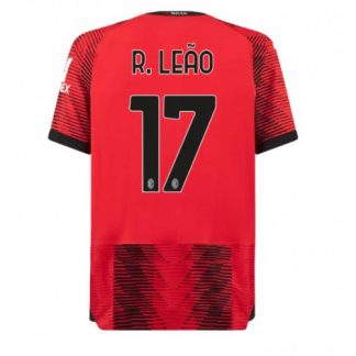 matchtröjor fotboll AC Milan Hemma tröja 2023-24 för Herr Rafael Leao 17