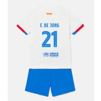 Köpa Fotbollsställ Barn Barcelona Bortatröja 2023-2024 Frenkie de Jong 21
