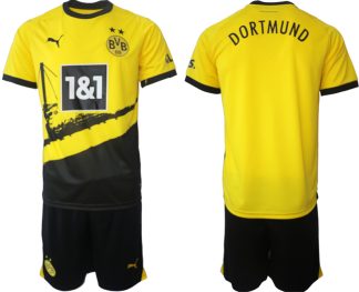Köpa Herr Borussia Dortmund BVB 23-24 matchtröjor Hemmatröja Fotbollströjor