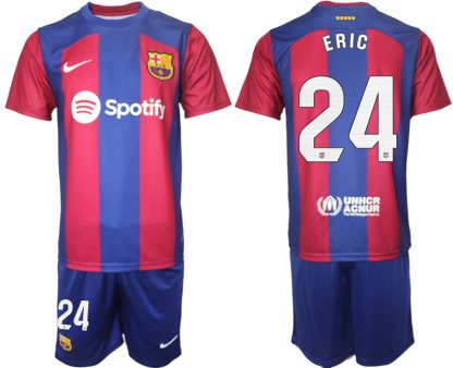 Billiga Fotbollskläder FC Barcelona Hemmatröja Herr 2023-24 tröja set ERIC 24